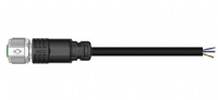 M12 Shielded CordSet(5Pin,8Pin,Female,Straight,OneEnd)